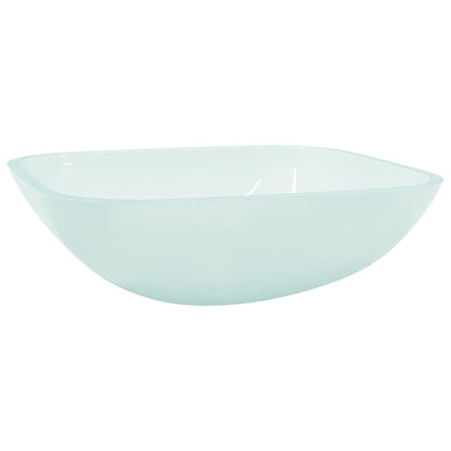 Square Glass Basin with Rounded Base - Bend