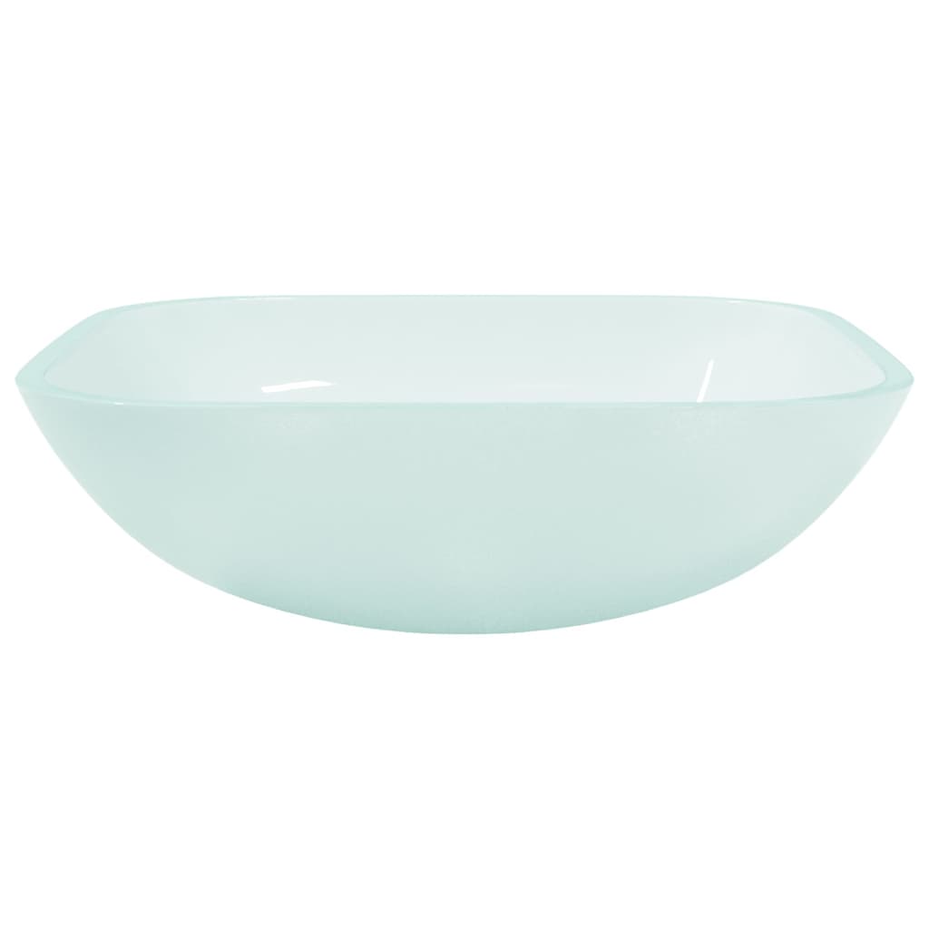 Square Glass Basin with Rounded Base - Bend