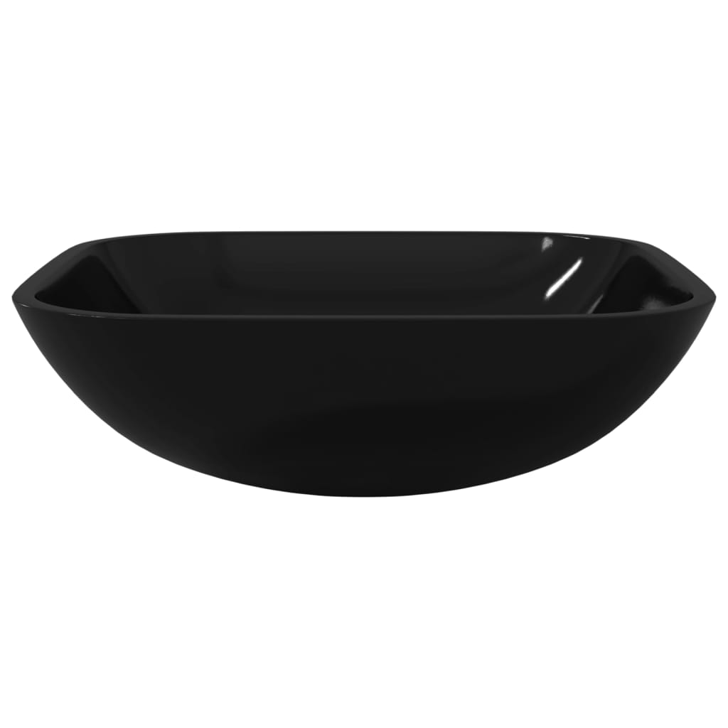 Square Glass Basin with Rounded Base - Bend