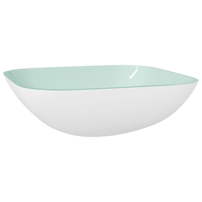 Square Glass Basin with Rounded Base - Bend