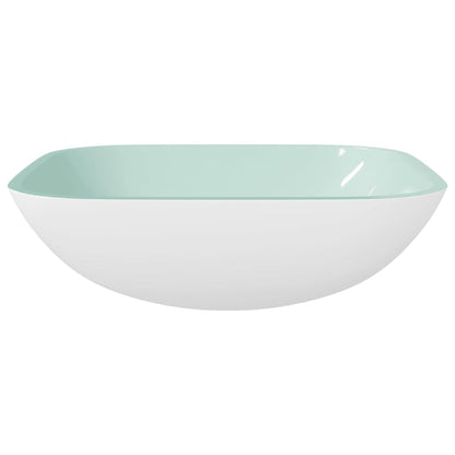 Square Glass Basin with Rounded Base - Bend