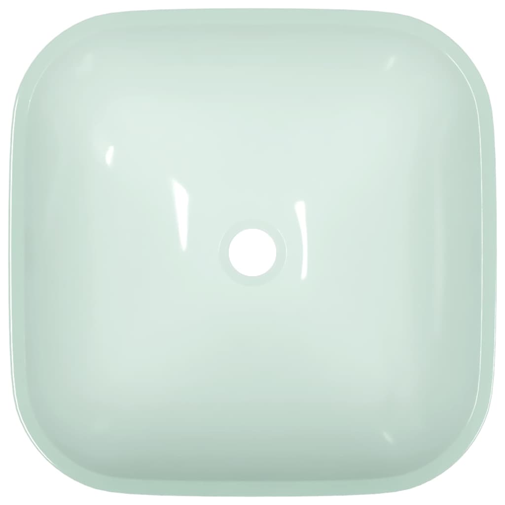 Square Glass Basin with Rounded Base - Bend