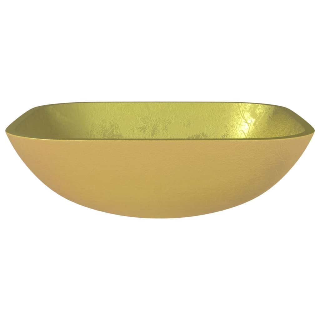 Square Glass Basin with Rounded Base - Bend