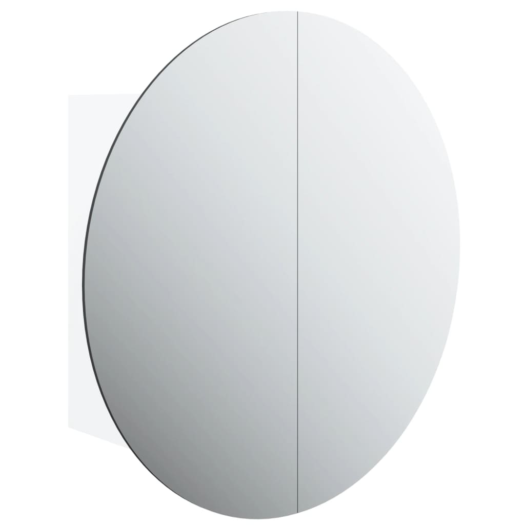 Bathroom Cabinet with Round Mirror & LED - Bend