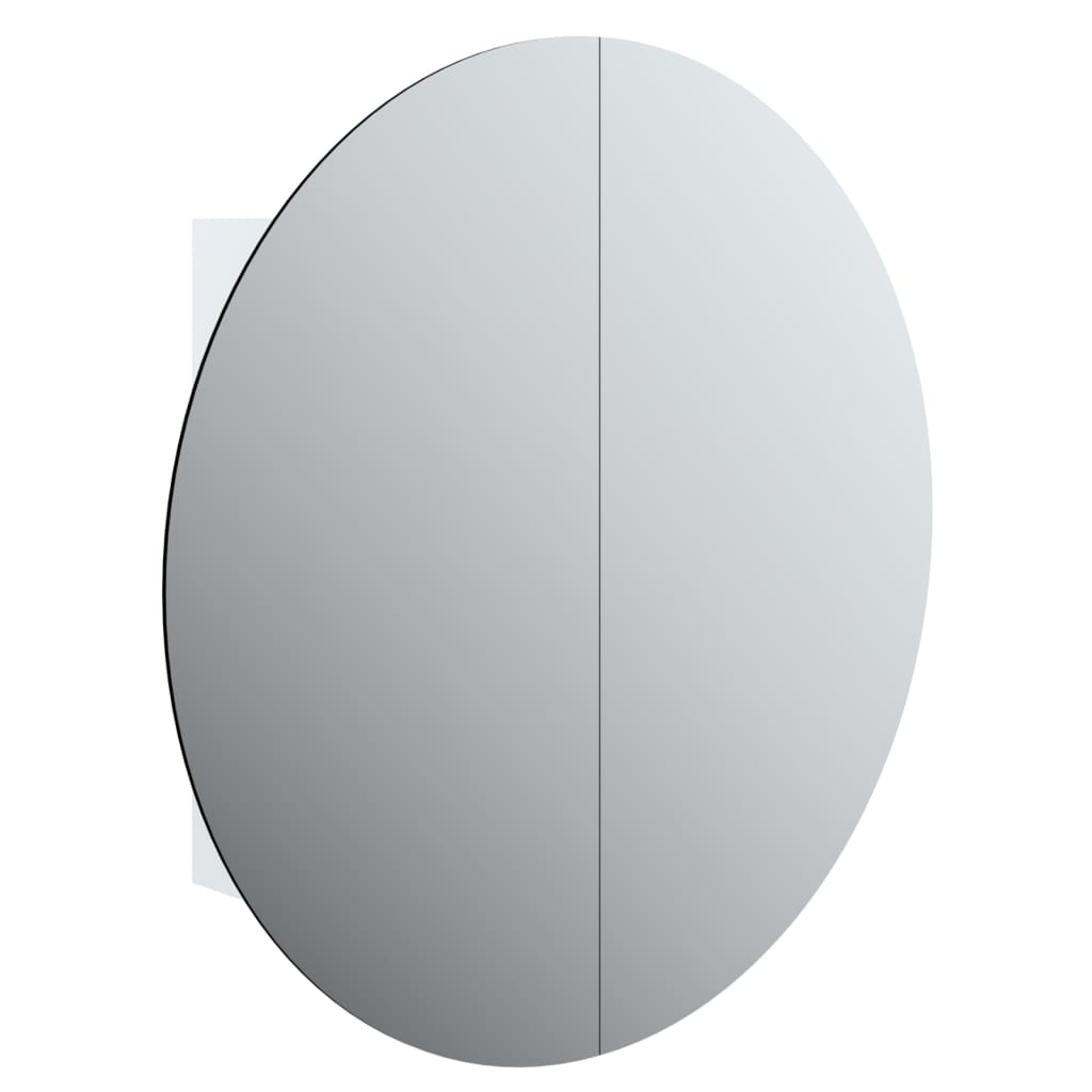 Bathroom Cabinet with Round Mirror & LED - Bend