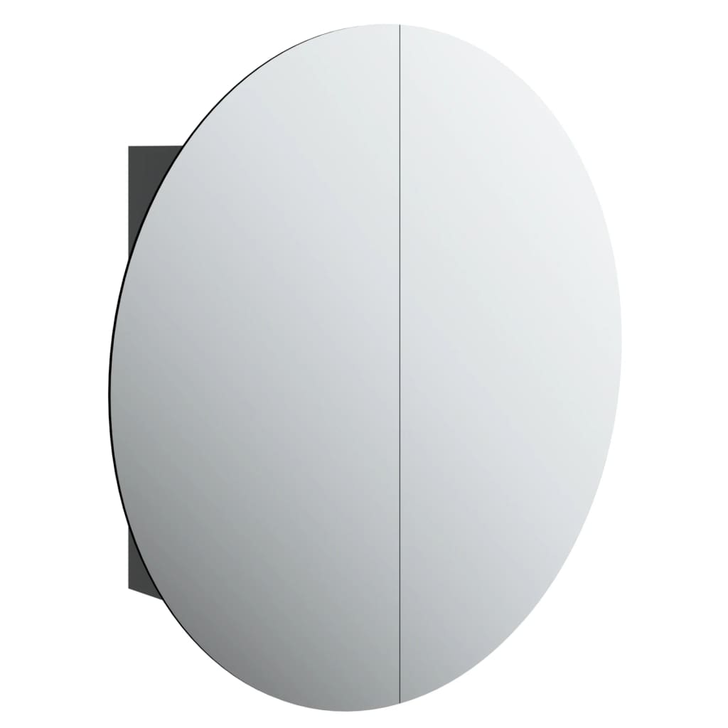 Bathroom Cabinet with Round Mirror & LED - Bend