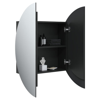 Bathroom Cabinet with Round Mirror & LED - Bend