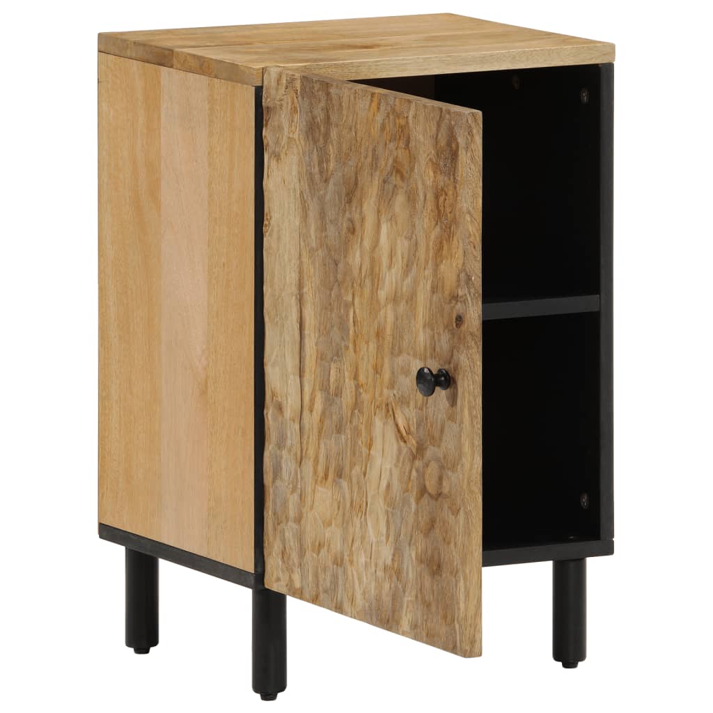 Mango Wood Bathroom Storage Cabinet - Bend