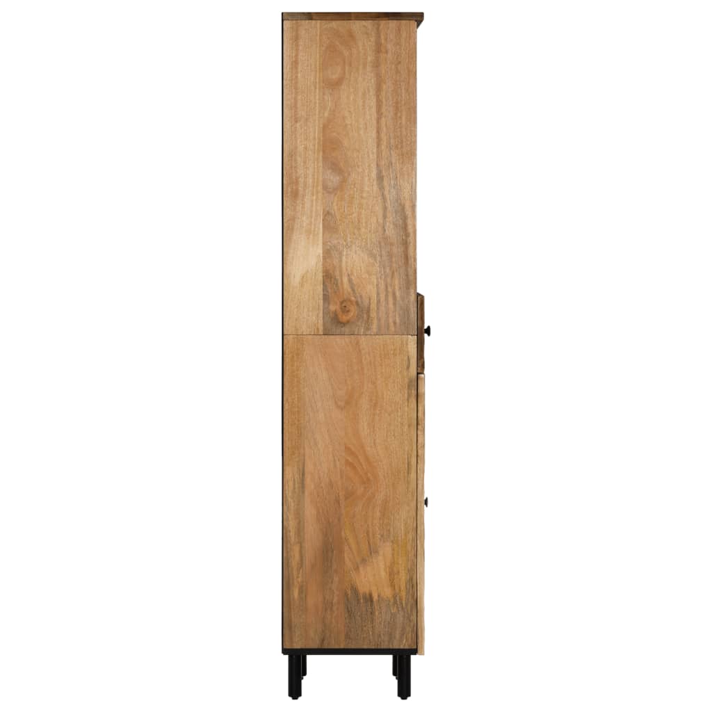 Mango Wood Bathroom Storage Cabinet - Bend