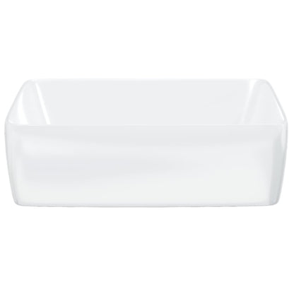 Wash Basin White 48x37x13 cm Ceramic Rectangle - Bend