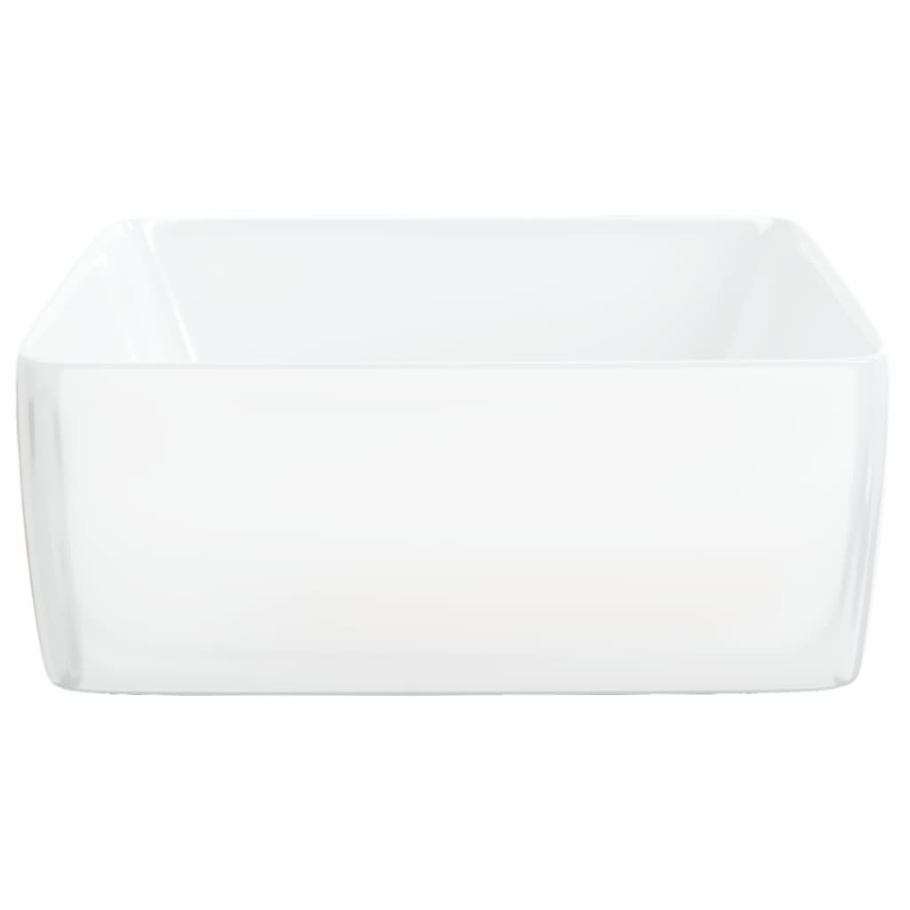 Wash Basin White 48x37x13 cm Ceramic Rectangle - Bend