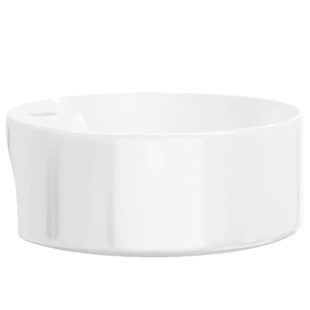 Wash Basin White 40x14.5 cm Ceramic Round - Bend