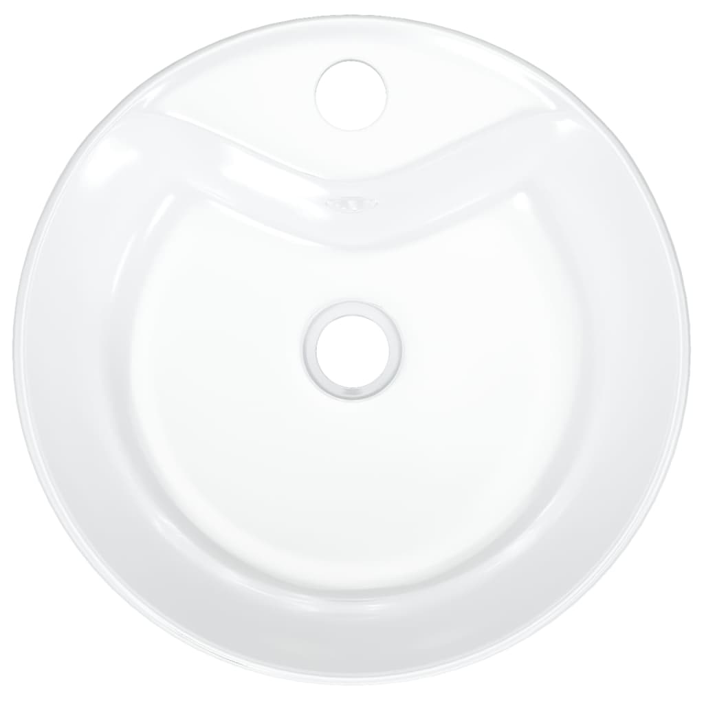 Wash Basin White 40x14.5 cm Ceramic Round - Bend