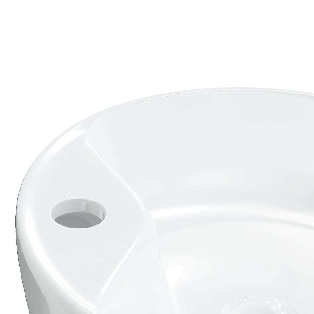 Wash Basin White 40x14.5 cm Ceramic Round - Bend