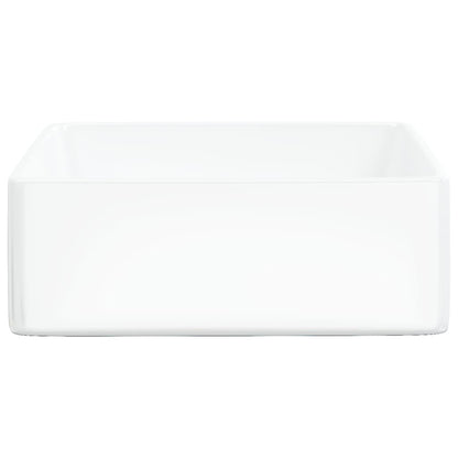 Wash Basin White 37x37x13 cm Ceramic Square - Bend