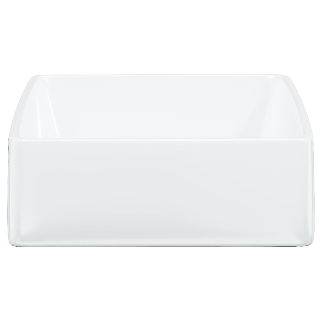 Wash Basin White 37x37x13 cm Ceramic Square - Bend