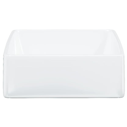 Wash Basin White 37x37x13 cm Ceramic Square - Bend