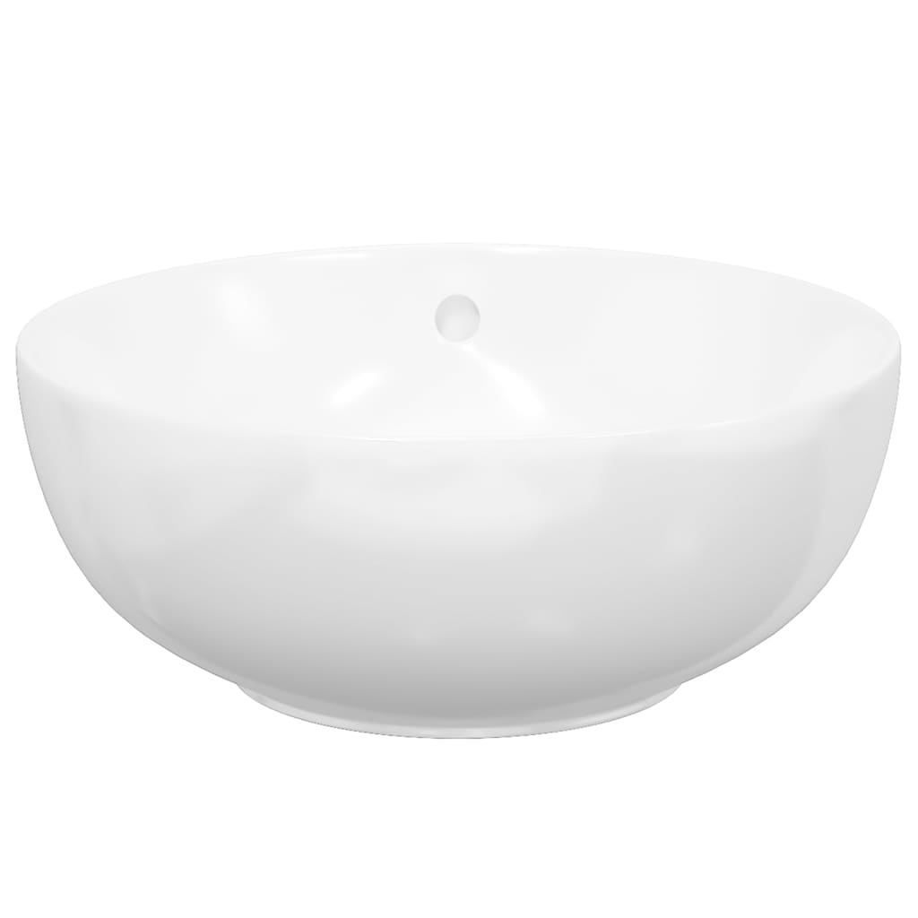 Wash Basin White 44x17 cm Ceramic Round - Bend