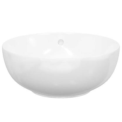 Wash Basin White 44x17 cm Ceramic Round - Bend