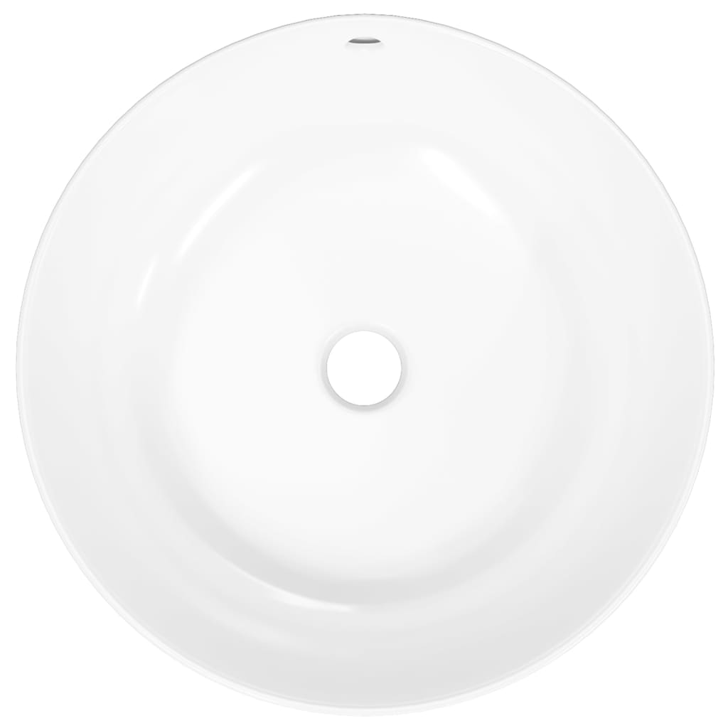 Wash Basin White 44x17 cm Ceramic Round - Bend