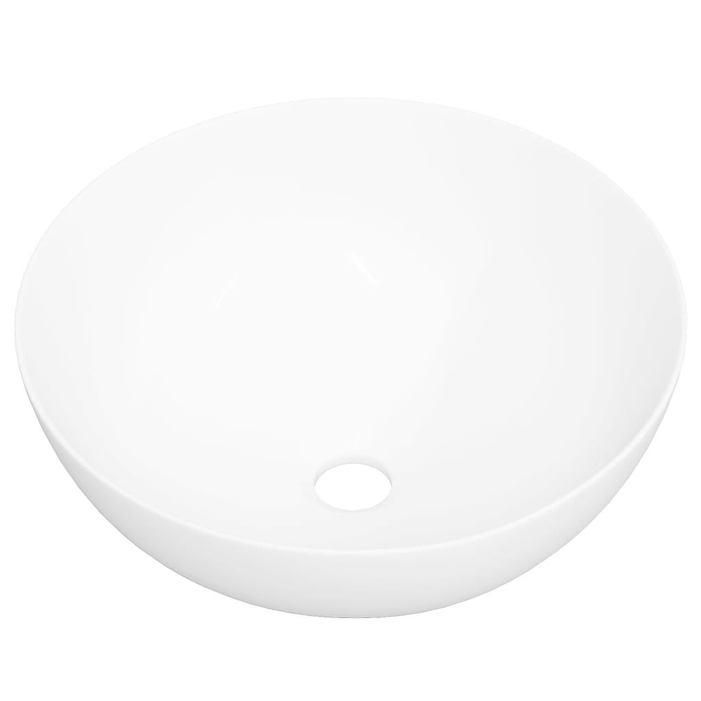 Wash Basin White 36x15 cm Ceramic Round - Bend