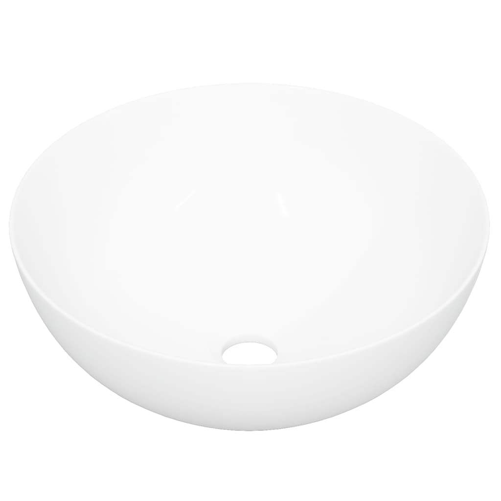 Wash Basin White 36x15 cm Ceramic Round - Bend