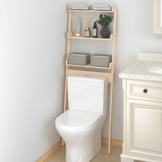 Toilet Rack 63.5x32x179 cm Solid Wood Pine - Bend