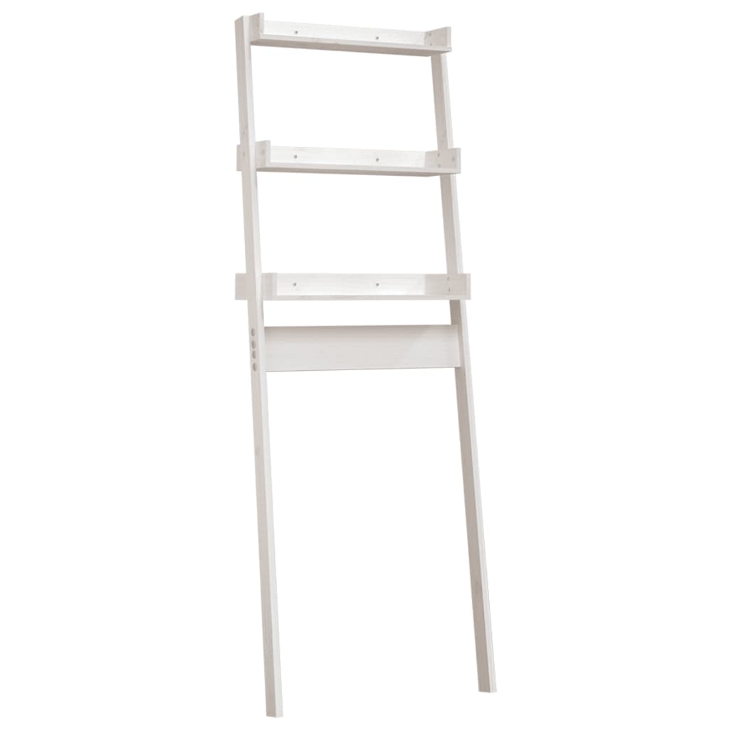 Toilet Rack White 63.5x32x179 cm Solid Wood Pine - Bend