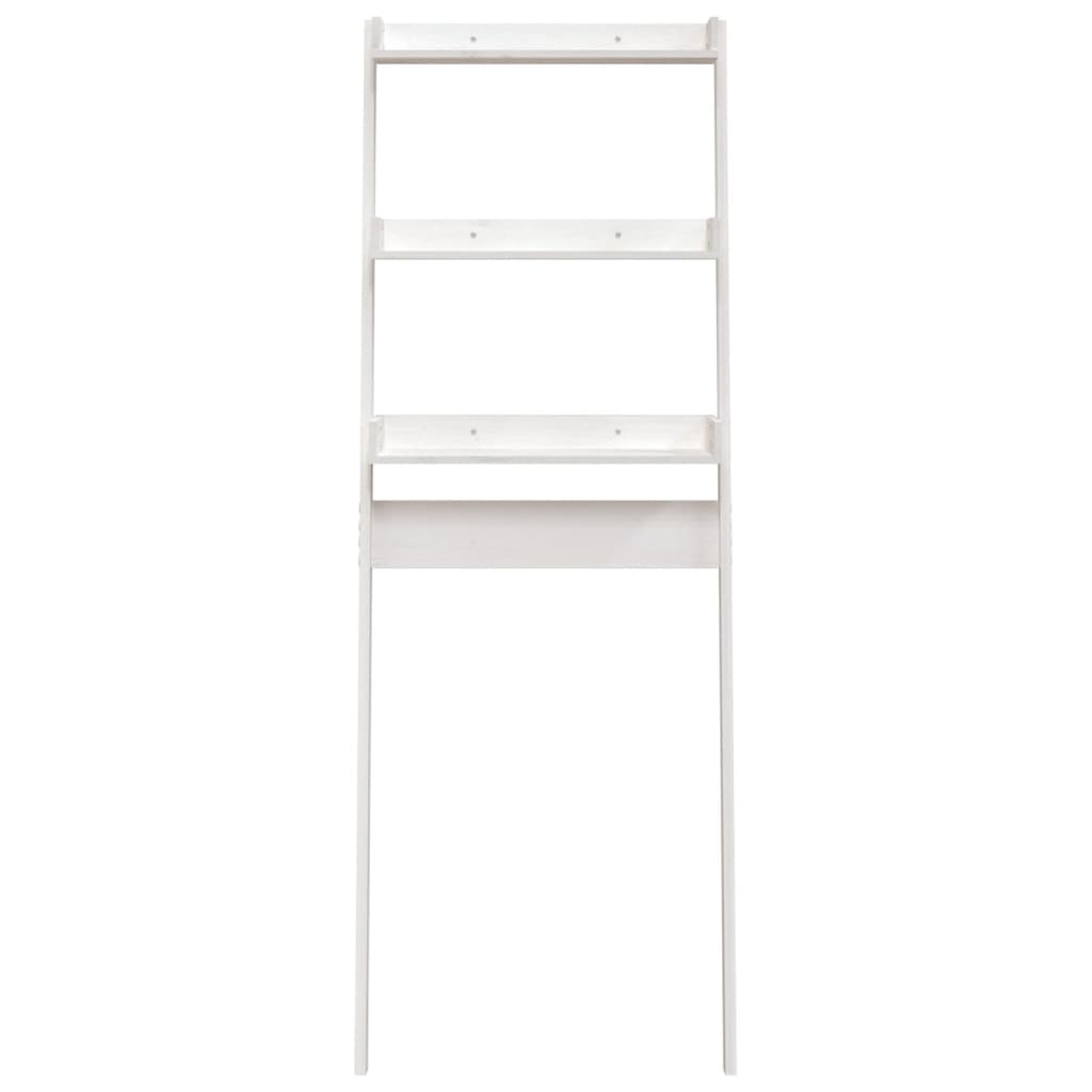 Toilet Rack White 63.5x32x179 cm Solid Wood Pine - Bend