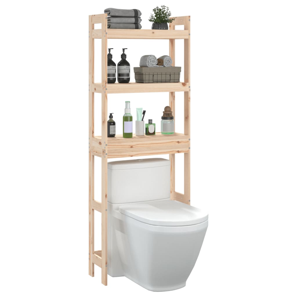 Toilet Rack 63x26x171 cm Solid Wood Pine - Bend