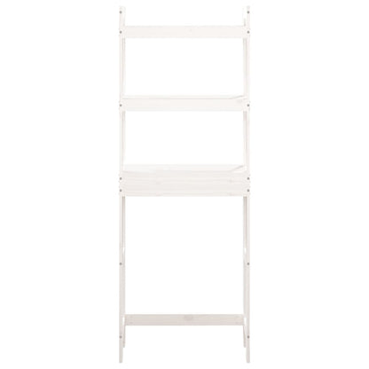 Toilet Rack White 63x26x171 cm Solid Wood Pine - Bend