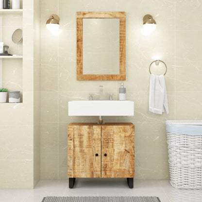 Sink Cabinet 62x33x58 cm Solid Wood Mango and Engineered Wood