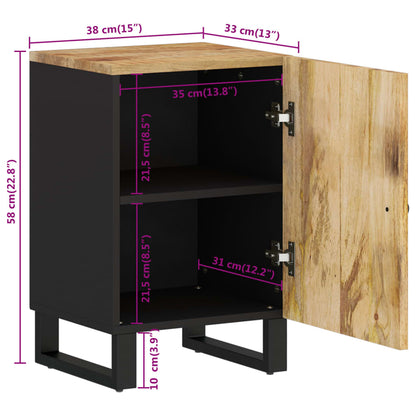 Bathroom Cabinet 38x33x58 cm Solid Wood Mango