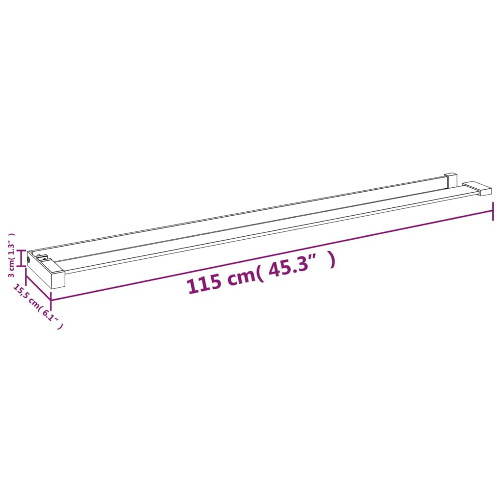 Shower Shelf for Walk-in Shower Wall - Bend