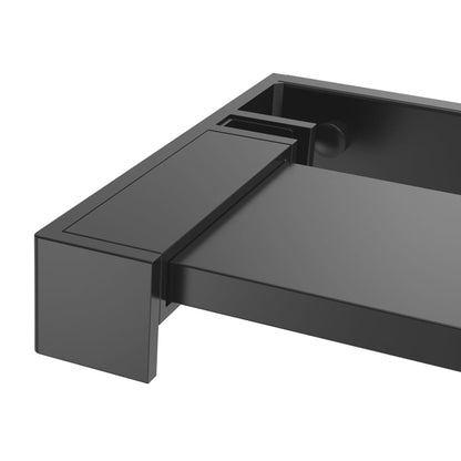 Shower Shelf for Walk-in Shower Wall Black Aluminium