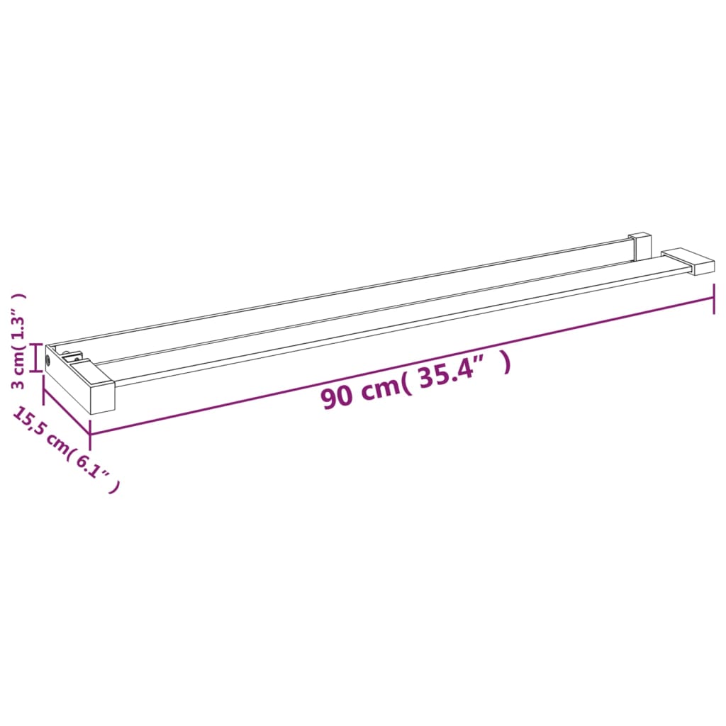 Shower Shelf for Walk-in Shower Wall - Bend