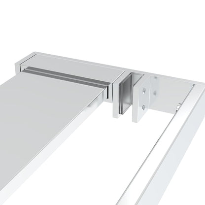 Shower Shelf for Walk-in Shower Wall Chrome 100 cm Aluminium