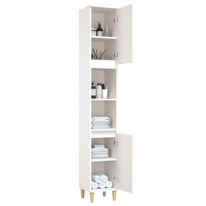 Bathroom Cabinet White 30x30x190 cm Engineered Wood - Bend