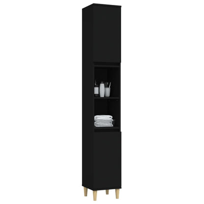 Modern Black Bathroom Storage Cabinet - Bend