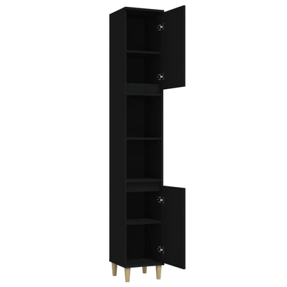 Modern Black Bathroom Storage Cabinet - Bend