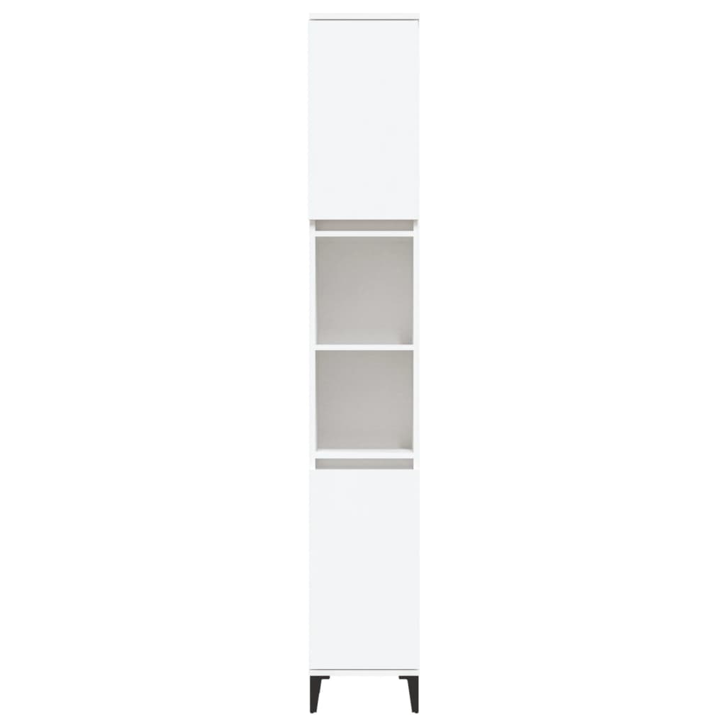 Bathroom Cabinet White 30x30x190 cm Engineered Wood - Bend