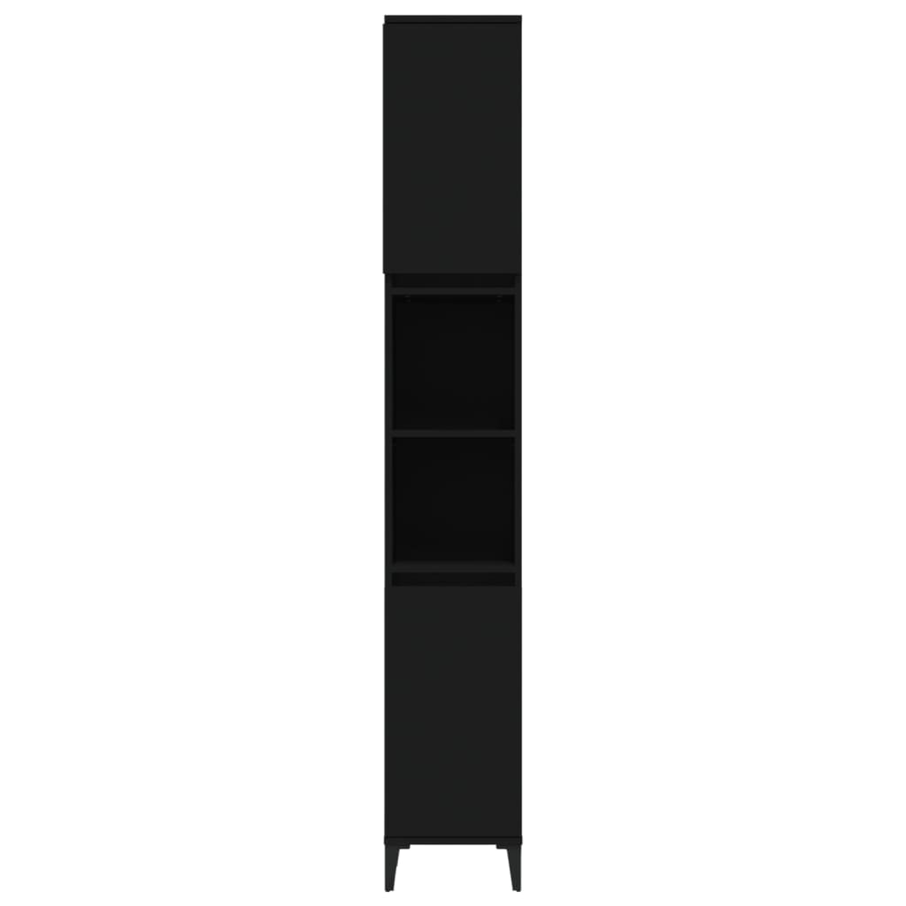 Modern Black Bathroom Storage Cabinet - Bend