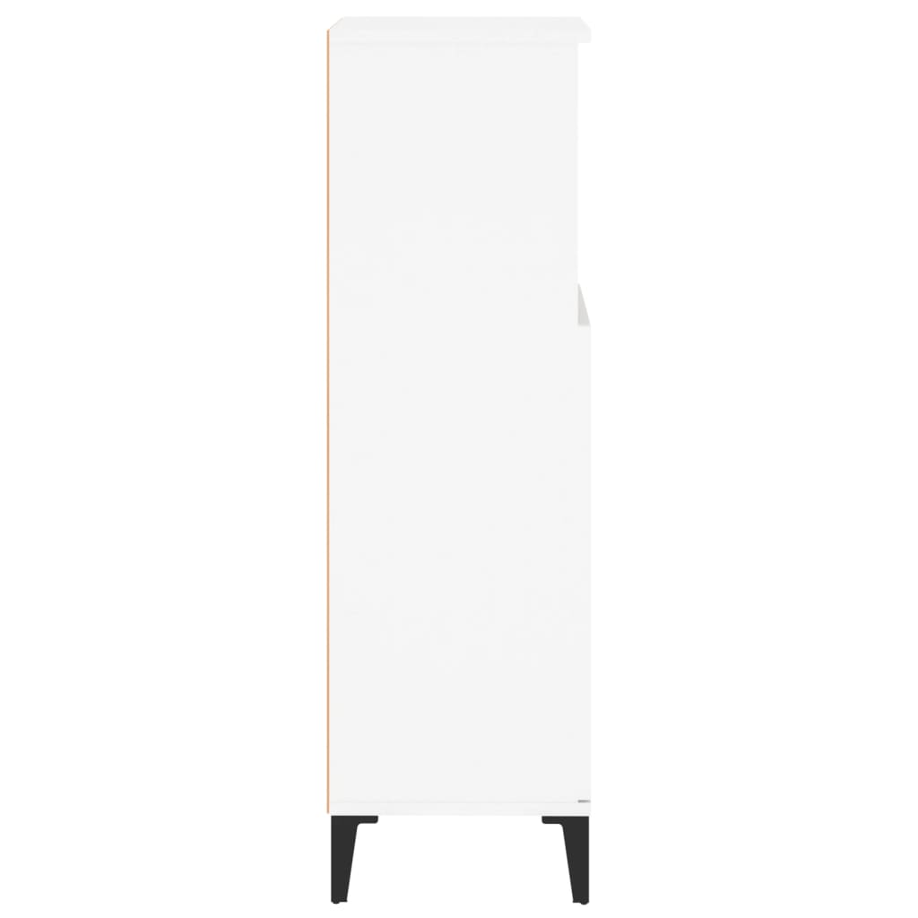 Bathroom Cabinet White 30x30x100 cm Engineered Wood - Bend