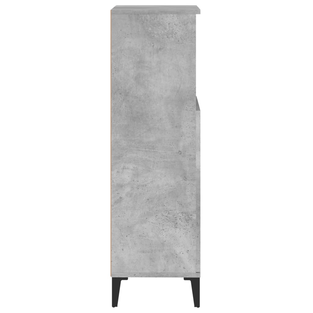 Bathroom Cabinet Concrete Grey 30x30x100 cm Engineered Wood - Bend