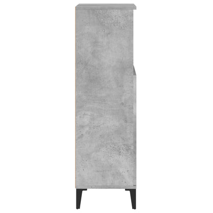 Bathroom Cabinet Concrete Grey 30x30x100 cm Engineered Wood - Bend