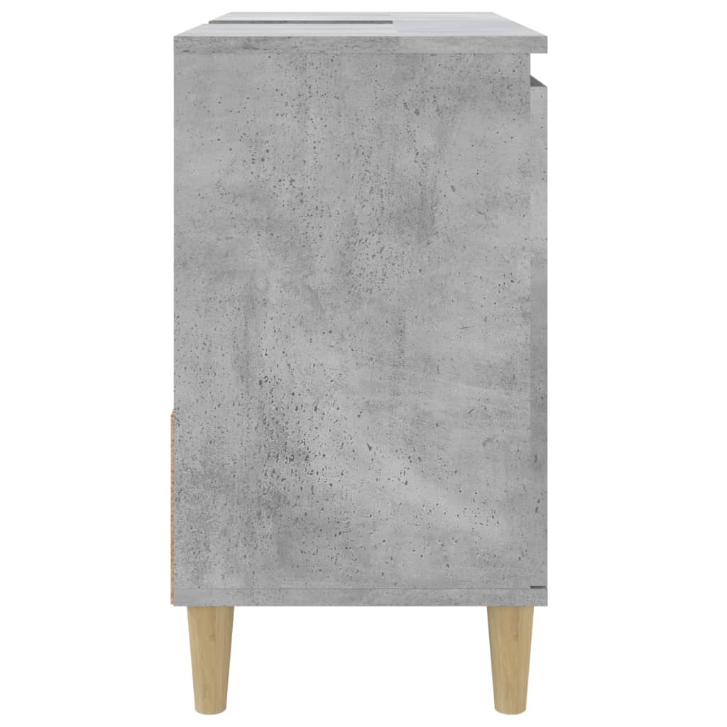 Bathroom Cabinet Concrete Grey 65x33x60 cm Engineered Wood - Bend