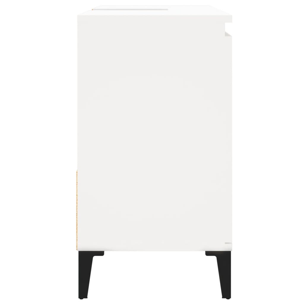 Bathroom Cabinet White 65x33x60 cm Engineered Wood - Bend