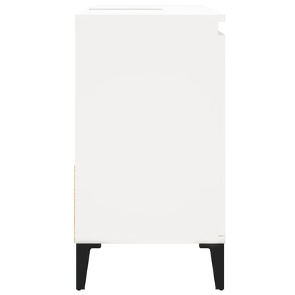 Bathroom Cabinet White 65x33x60 cm Engineered Wood - Bend