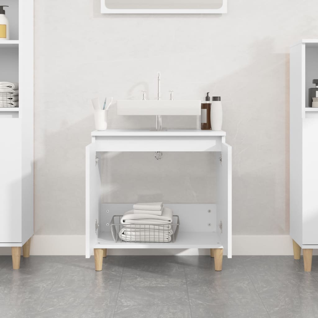 Sink Cabinet White 58x33x60 cm Engineered Wood - Bend