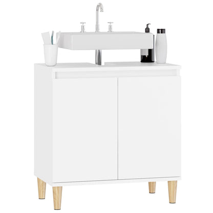 Sink Cabinet White 58x33x60 cm Engineered Wood - Bend